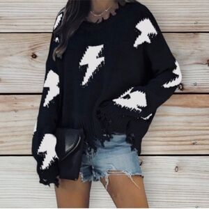 ROCK N RAGS Tunderstruck  Sweater, size XS
